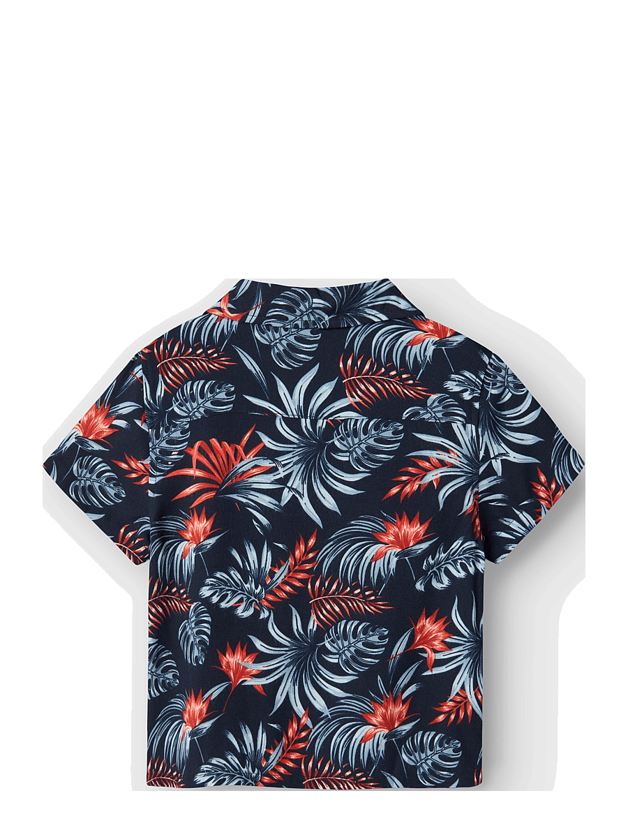 name it - NMMFERANE SS SHIRT BOX - kortärmade skjortor - navy blazer - 1