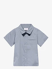name it - NMMDEFALLE SS SHIRT - kortärmade skjortor - dusty blue - 0