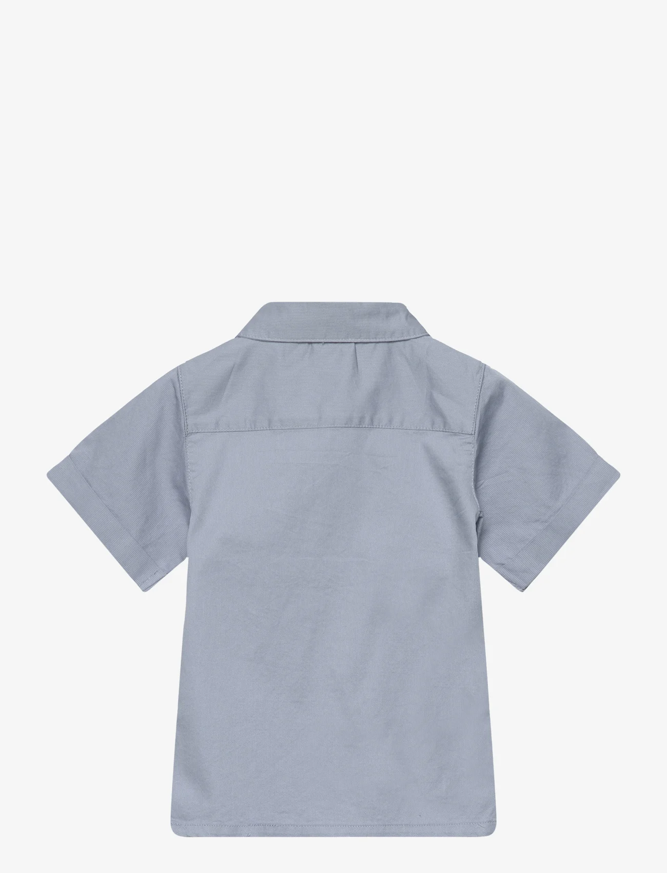 name it - NMMDEFALLE SS SHIRT - kortärmade skjortor - dusty blue - 1