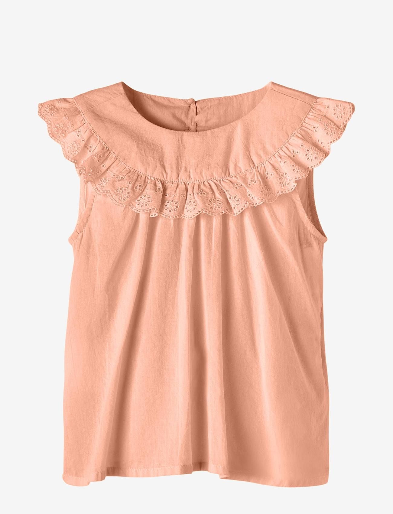 name it - NMFFETULLE TOP - sommarfynd - peach nectar - 0