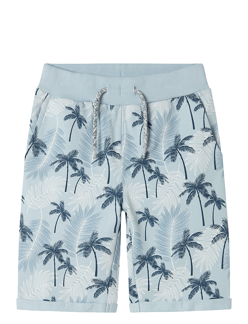 name it - NKMVERMO AOP LONG SWE SHORTS UNB - lühikesed dressipüksid - celestial blue - 1