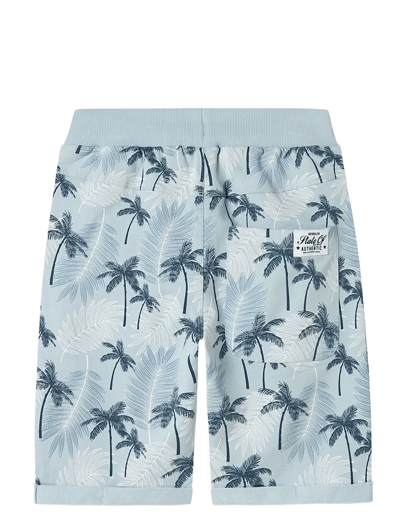 name it - NKMVERMO AOP LONG SWE SHORTS UNB - lühikesed dressipüksid - celestial blue - 2