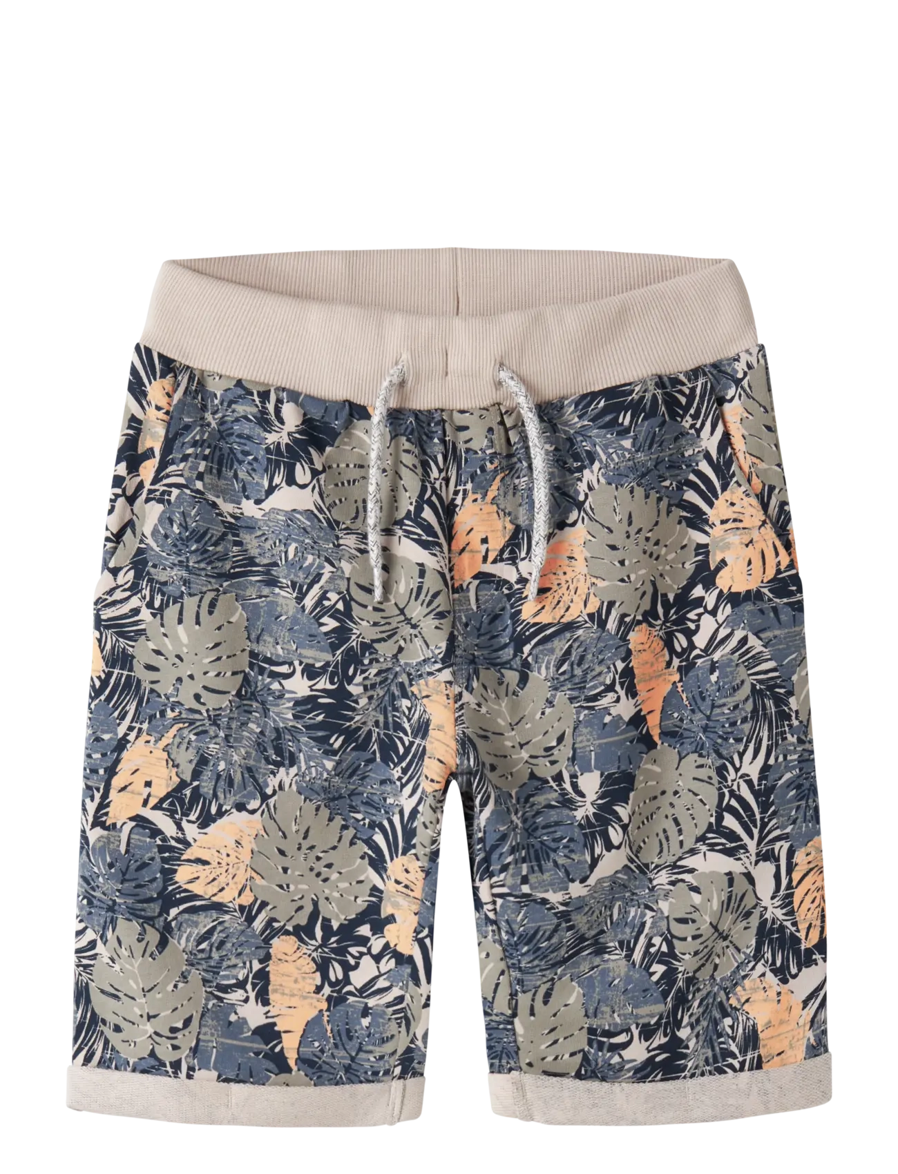 name it NKMVERMO AOP LONG SWE SHORTS UNB - Clothing - CHATEAU GRAY / multi