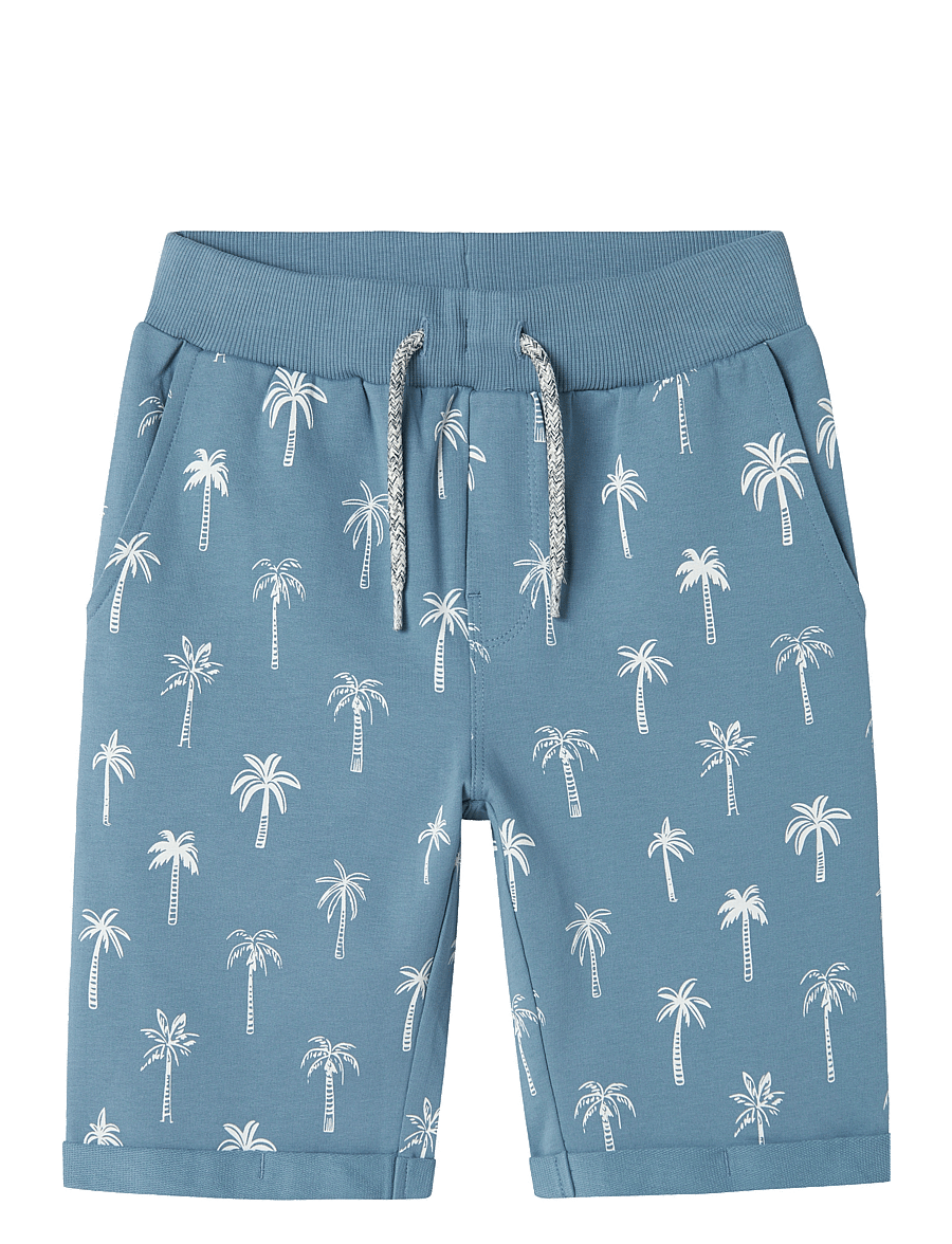 name it - NKMVERMO AOP LONG SWE SHORTS UNB - lühikesed dressipüksid - spring lake - 1