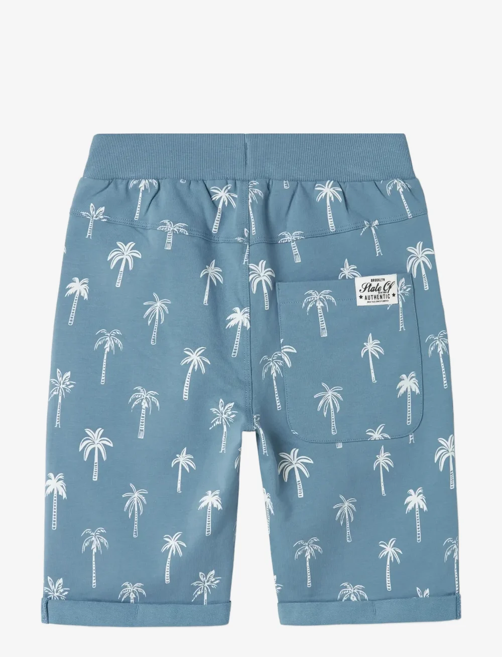 name it - NKMVERMO AOP LONG SWE SHORTS UNB F NOOS - mjukisshorts - spring lake - 2