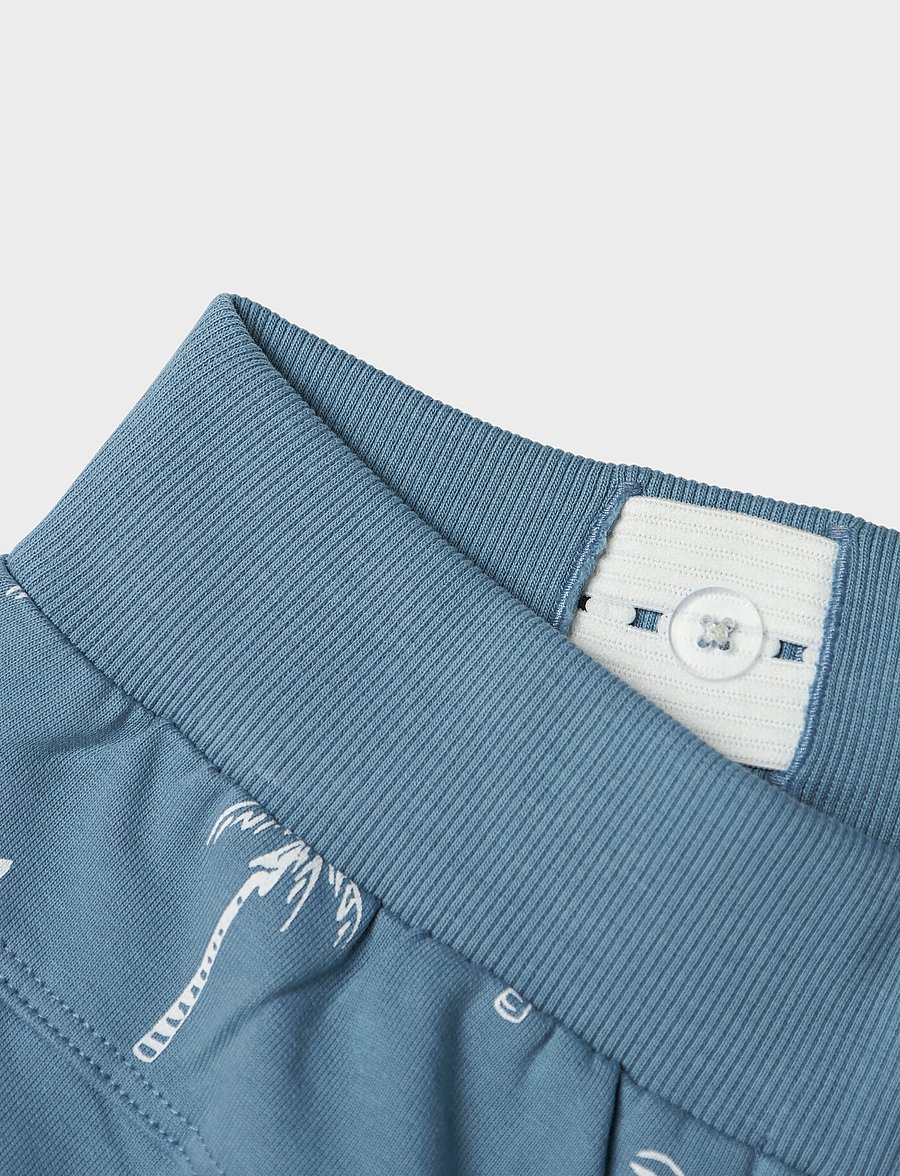name it - NKMVERMO AOP LONG SWE SHORTS UNB - lühikesed dressipüksid - spring lake - 0