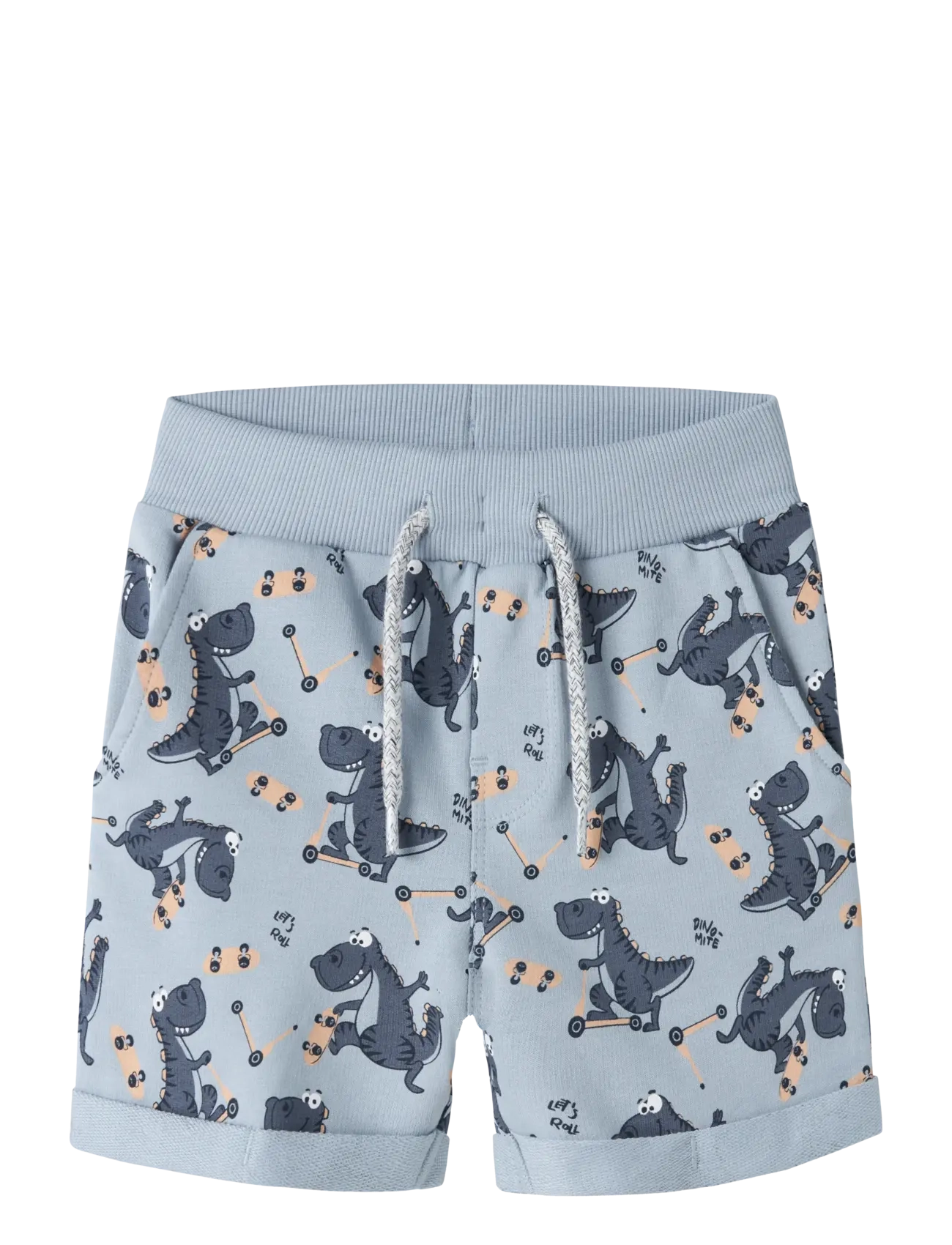 name it NMMVERMO AOP LONG SWE SHORTS UNB - Voir tout - BLUE FOG / blue