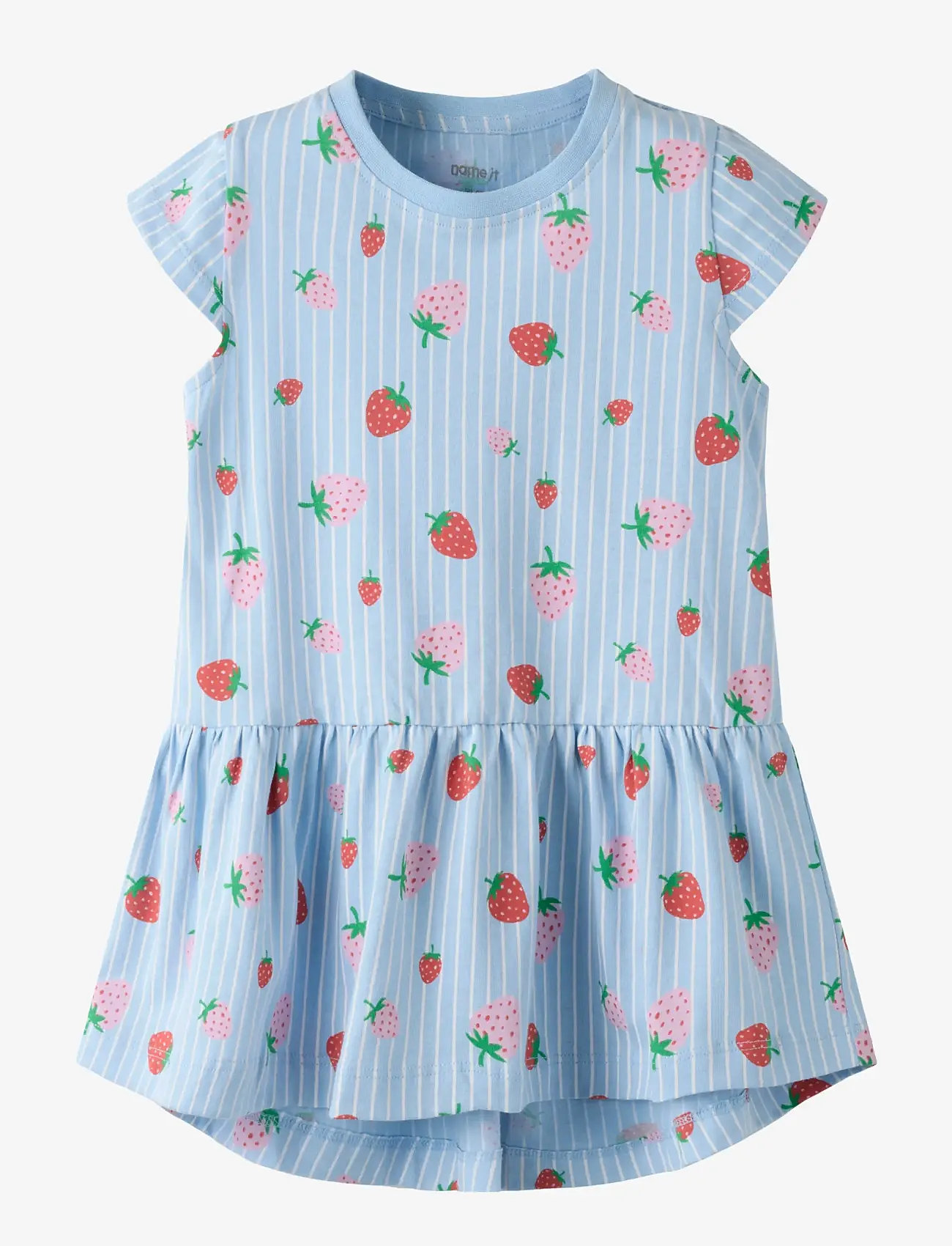 name it - NMFVIGGA CAPSL DRESS F1 NOOS - short-sleeved baby dresses - chambray blue - 0