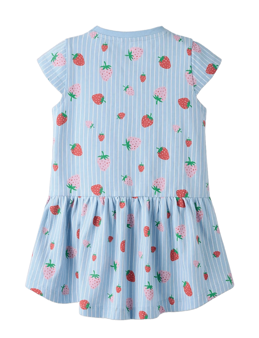 name it - NMFVIGGA CAPSL DRESS F1 NOOS - babyjurken met korte mouwen - chambray blue - 1