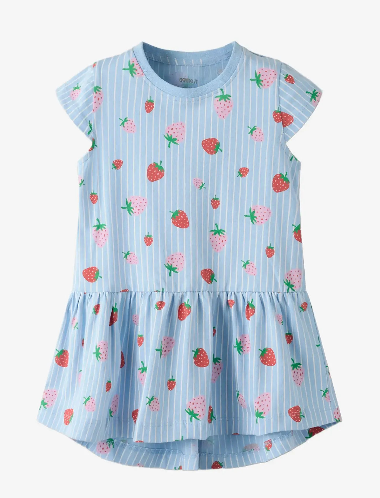 name it - NMFVIGGA CAPSL DRESS F1 NOOS - short-sleeved baby dresses - chambray blue - 2