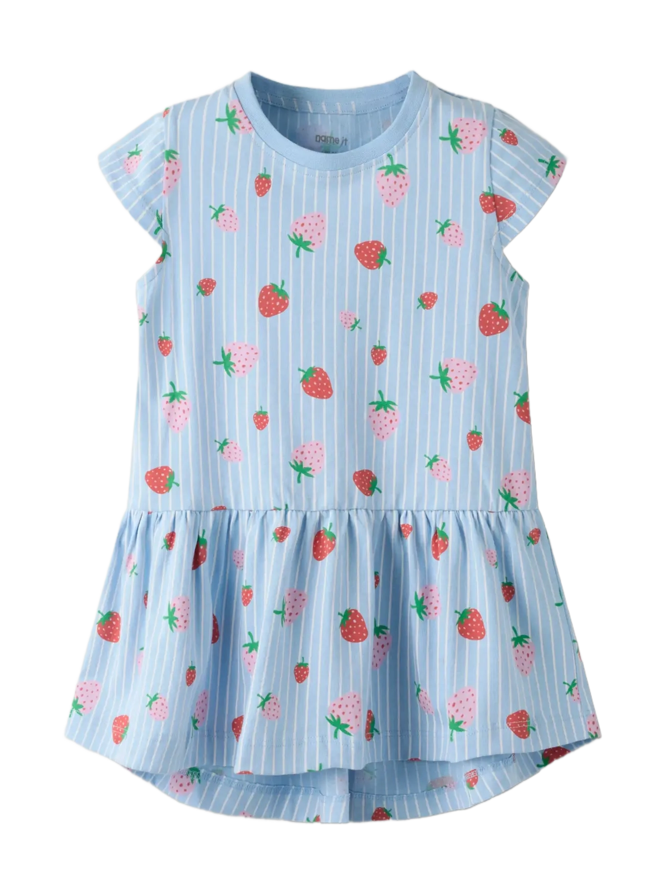 name it - NMFVIGGA CAPSL DRESS F1 NOOS - kortærmede babykjoler - chambray blue - 2