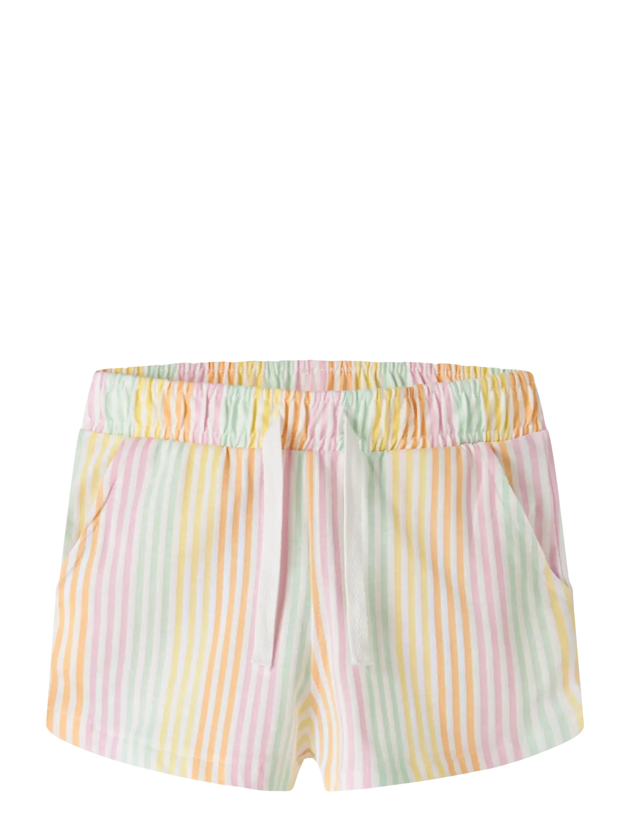 name it NMFVIGGA SHORTS F1 NOOS - Shorts - BRIGHT WHITE / yellow