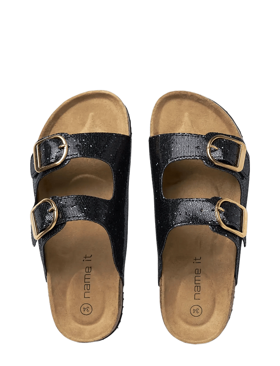 name it - NKFFLORA SANDAL - sandaalid - black - 3