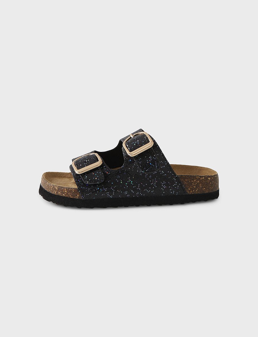 name it - NKFFLORA SANDAL - sandalen - black - 0