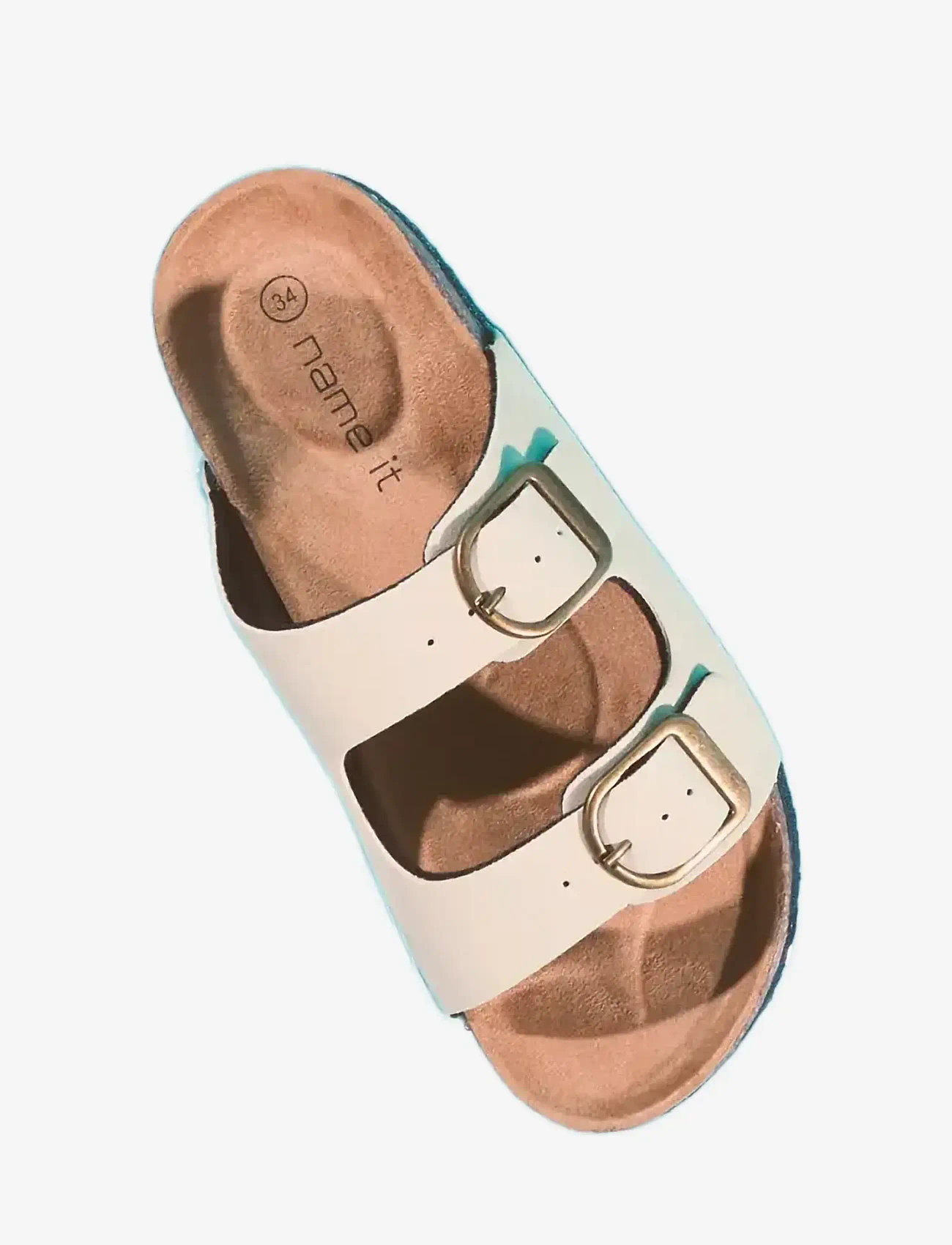 name it - NKFFLORA SANDAL NOOS - sandaler - cloud dancer - 2