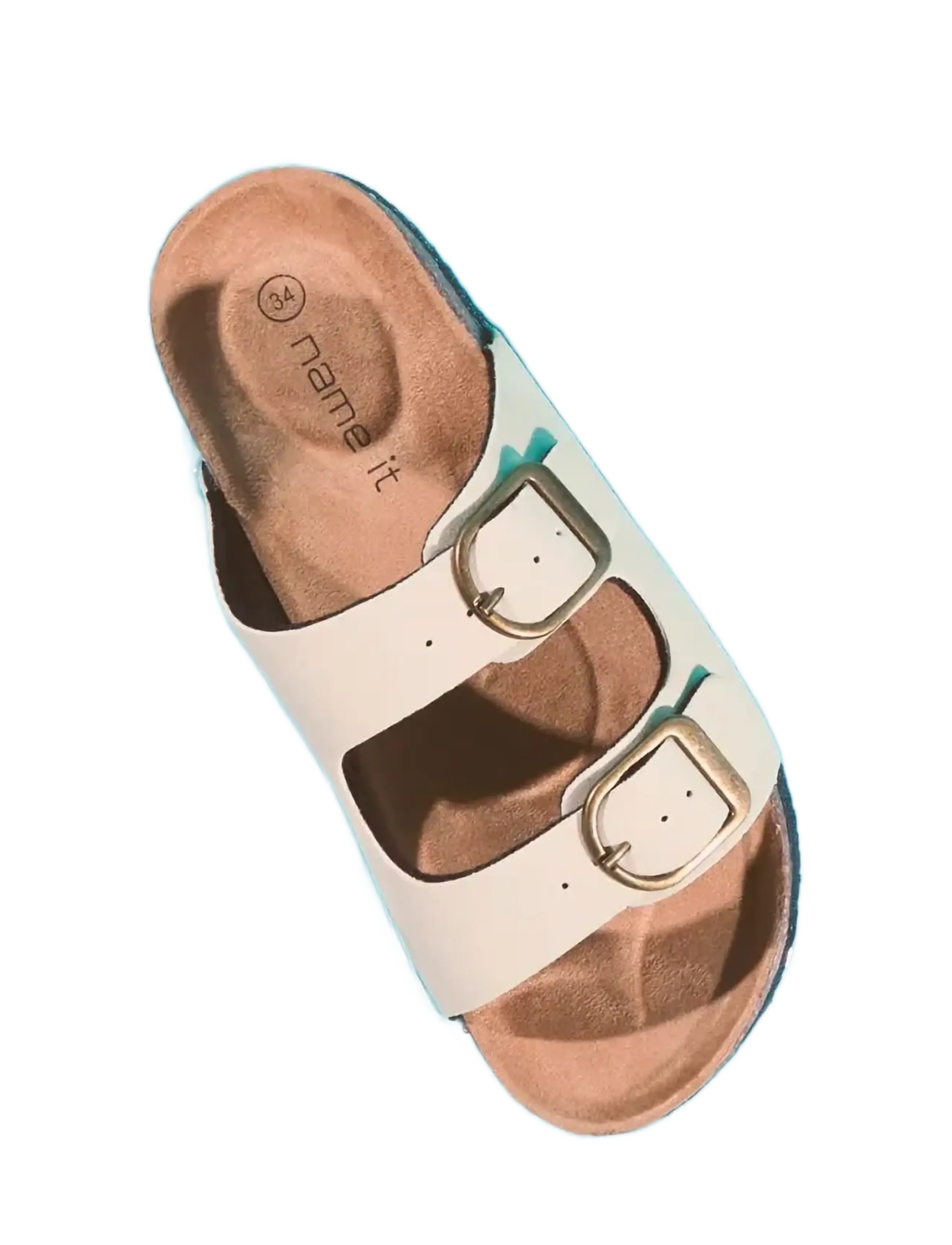 name it - NKFFLORA SANDAL NOOS - suvised sooduspakkumised - cloud dancer - 2