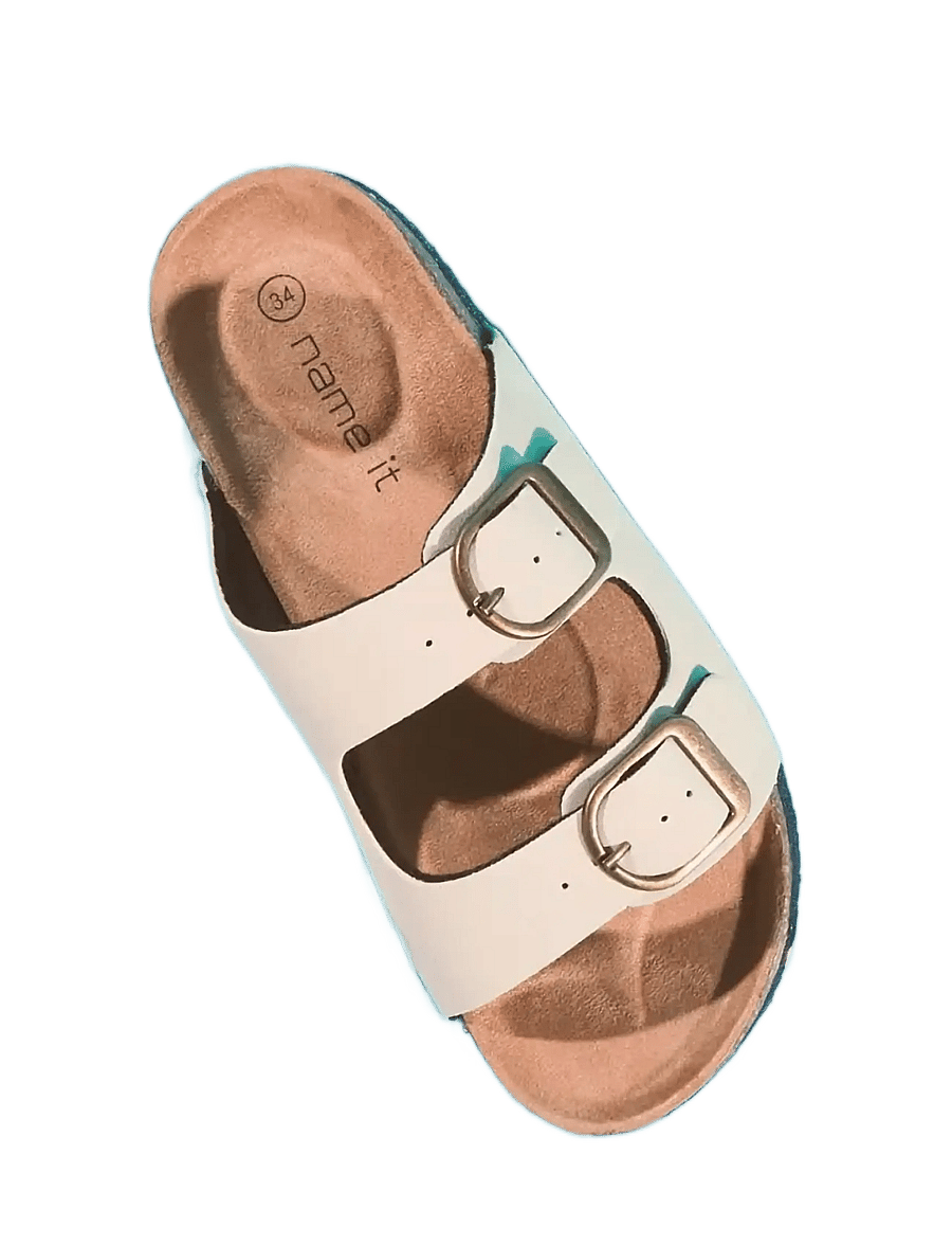 name it - NKFFLORA SANDAL - sandaalid - cloud dancer - 2