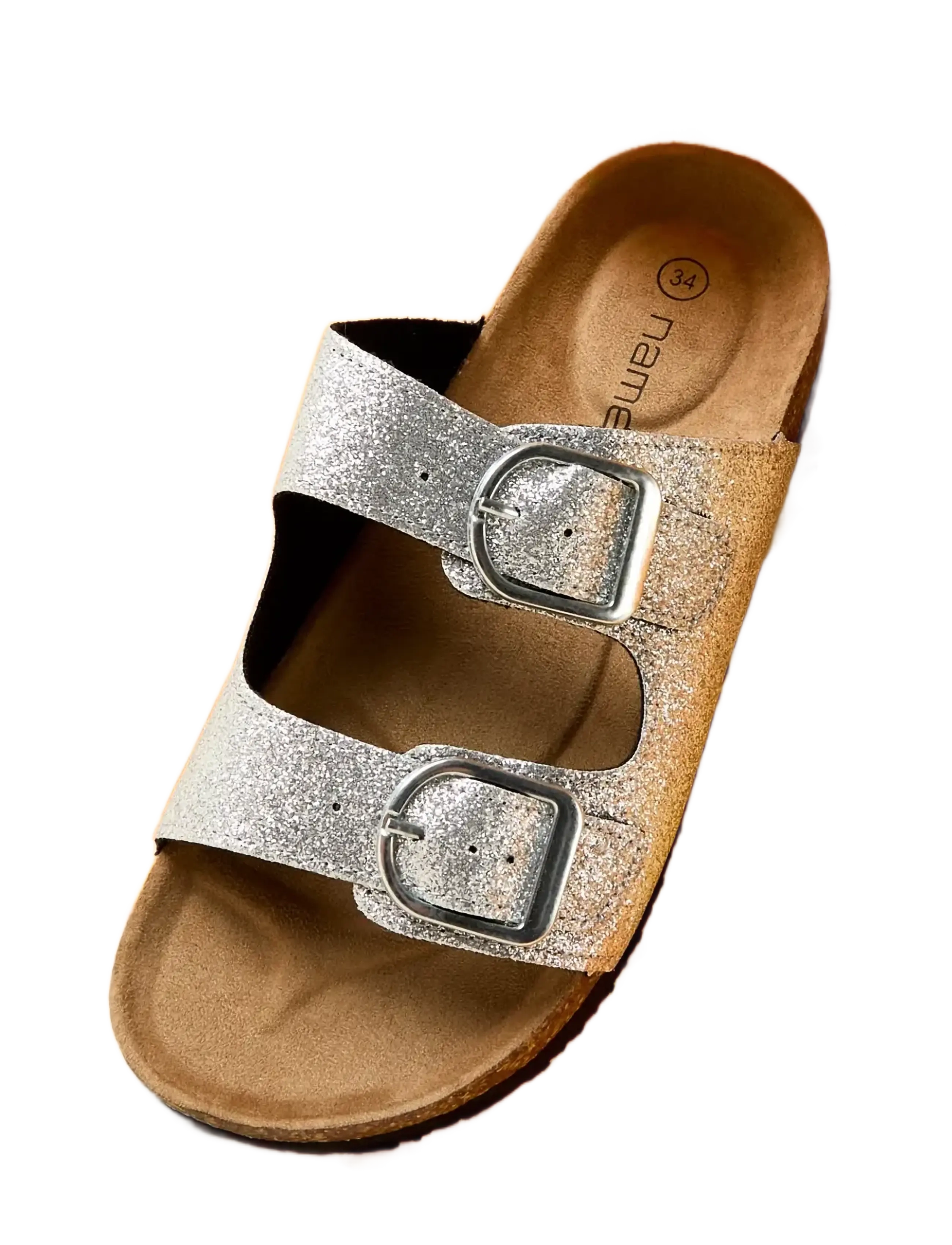 name it - NKFFLORA SANDAL NOOS - gode sommertilbud - silver - 3