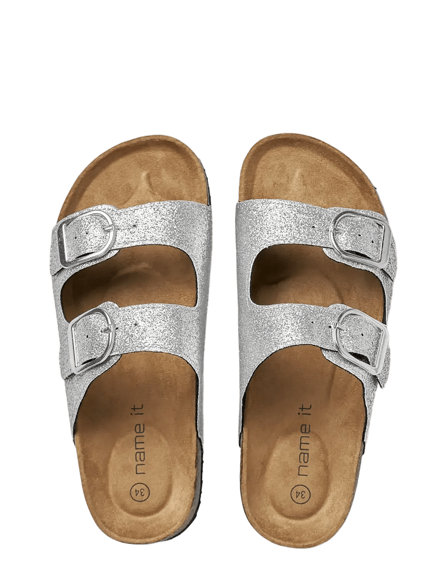 name it - NKFFLORA SANDAL - sandalen - silver - 5