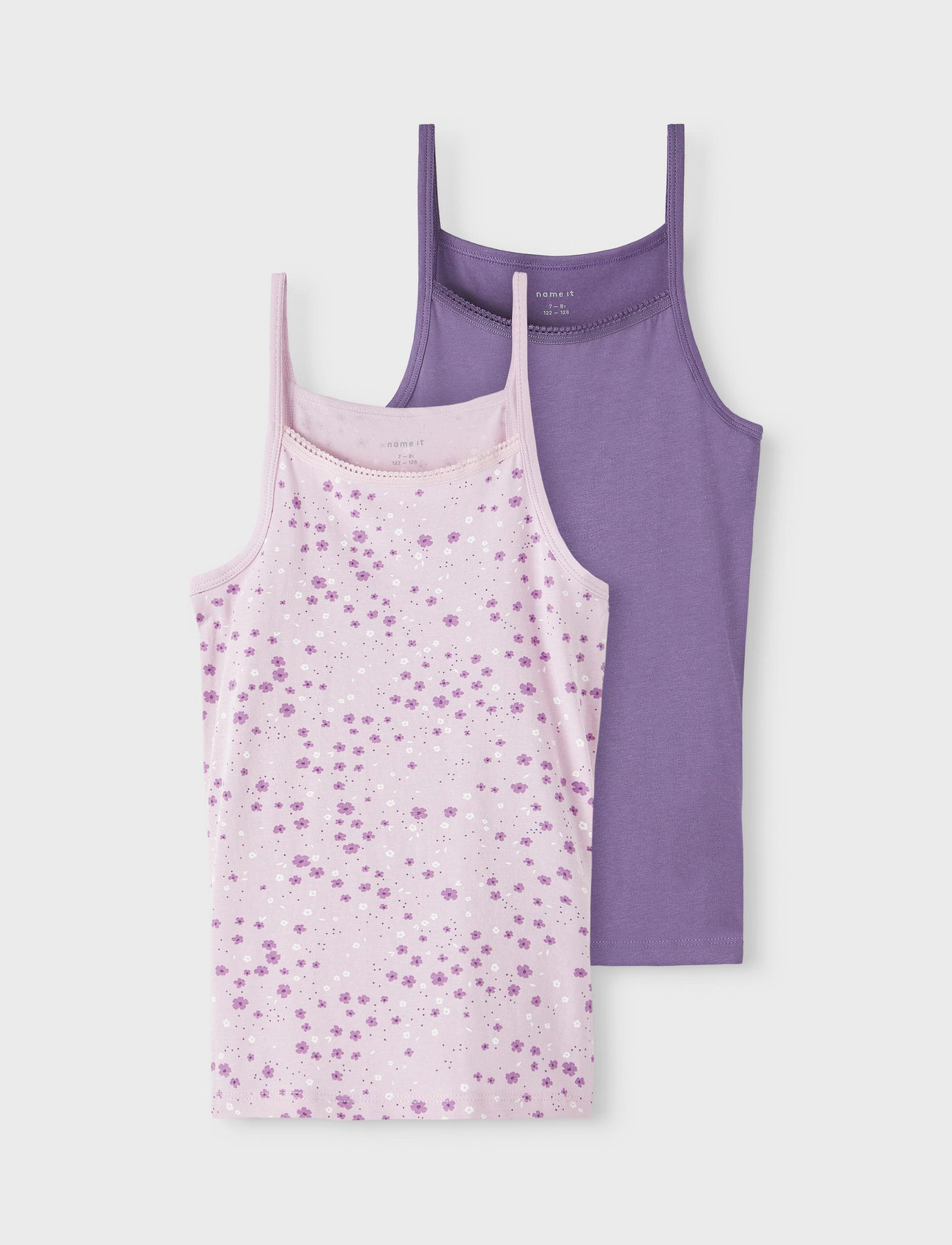 name it - NKFSTRAP TOP 2P WINSOME FLOWER NOOS - sleeveless - winsome orchid - 1