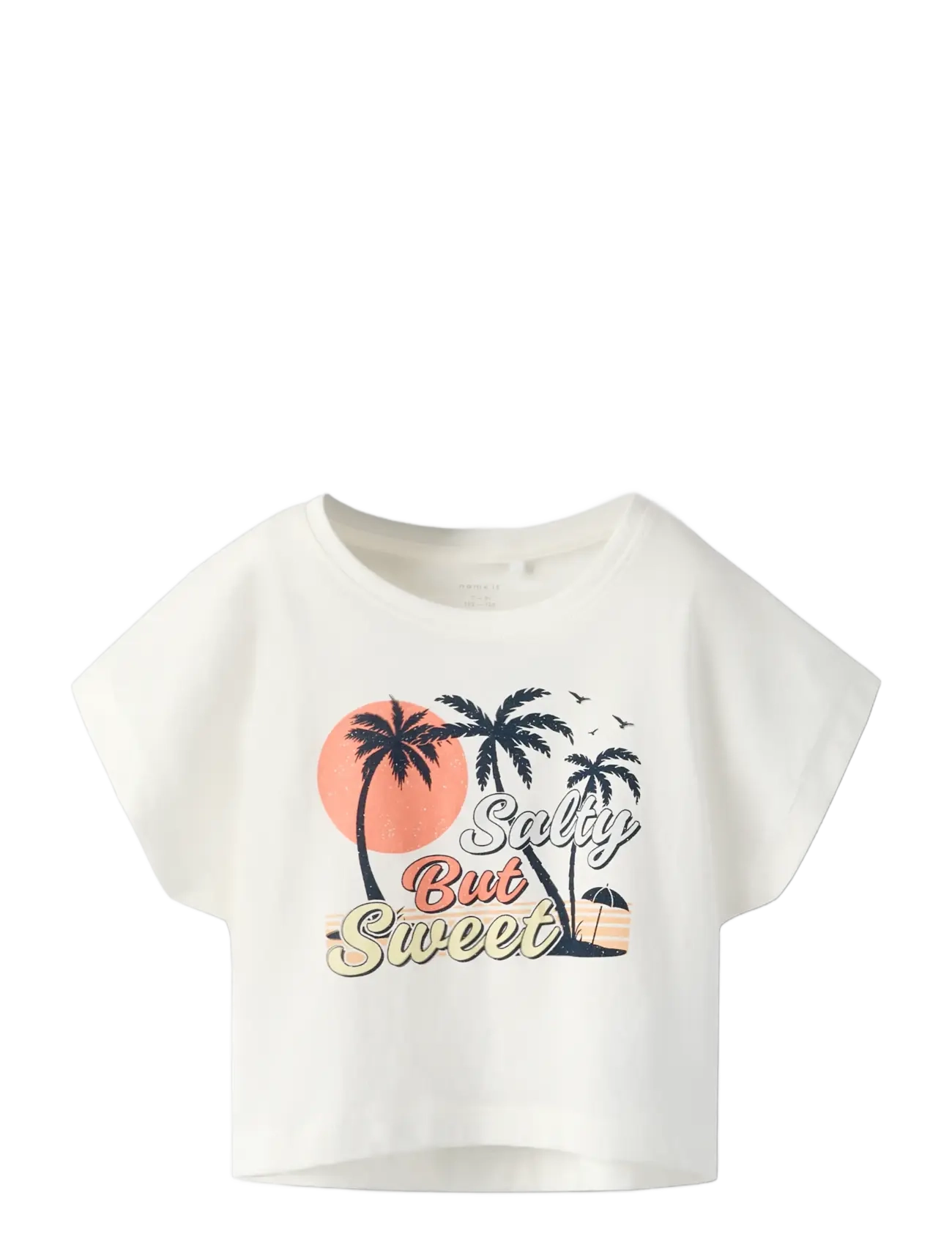 name it - NKFVILMA CAPSL CROP TOP F1 NOOS - korte mouwen - cloud dancer - 2