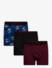 name it - NKMBOXER 3P AOP - underpants - tawny port - 0
