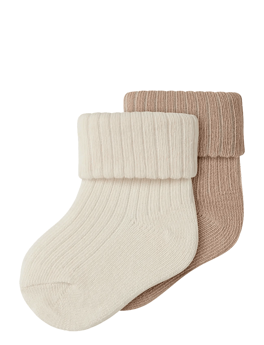 name it - NBNNUGAT 2P SOCK - antique white - 0