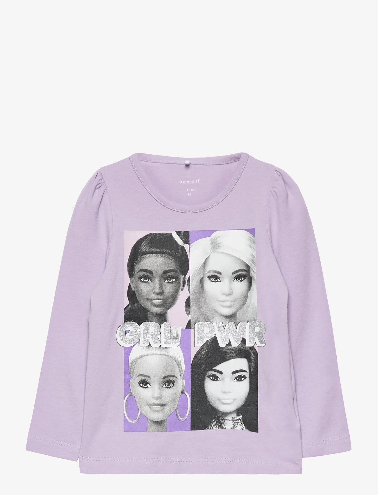 name it - NMFSEMMA BARBIE LS TOP SKY - long-sleeved t-shirts - orchid petal - 0