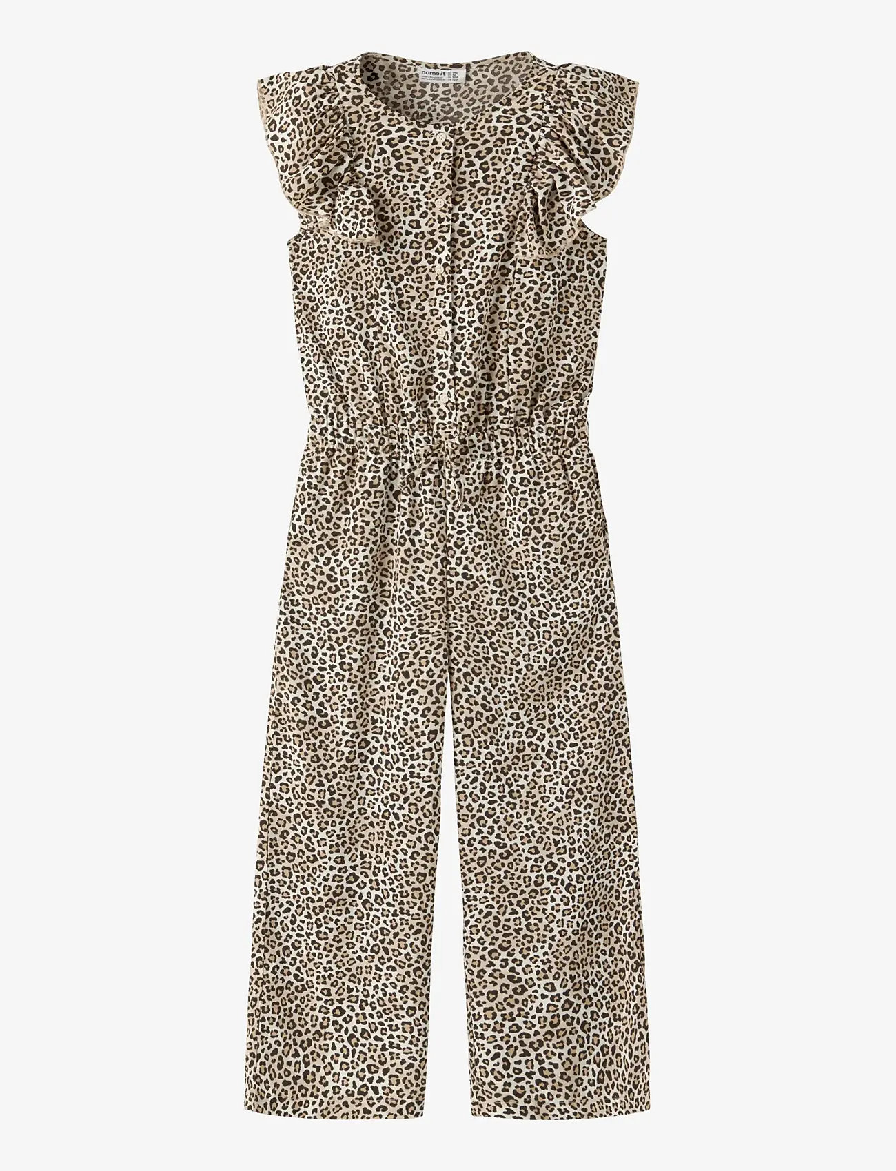 name it - NKFVINAYA 7/8 JUMPSUIT - jumpsuits - turtledove - 0