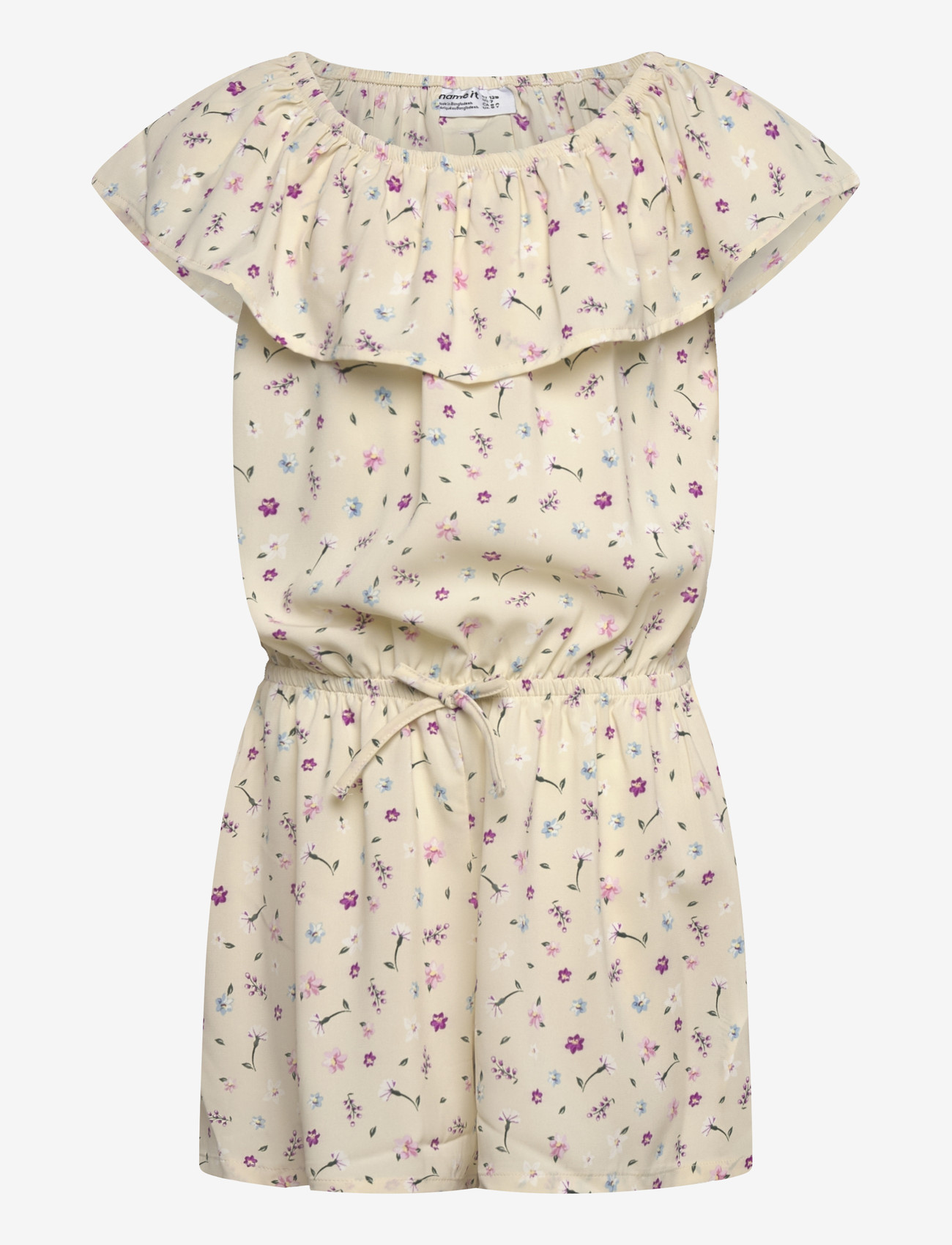 name it - NKFVINAYA SS PLAYSUIT FFFFF NOOS - buksedragter - almond milk - 0