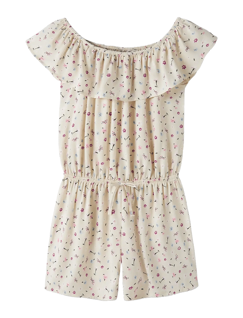 name it - NKFVINAYA SS PLAYSUIT FFFFF NOOS - buksedragter - almond milk - 2