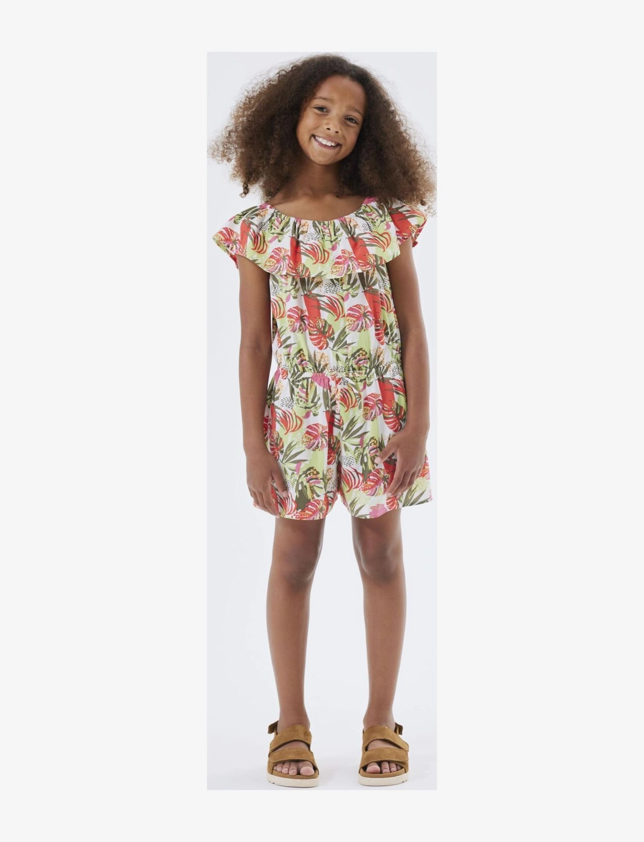 name it - NKFVINAYA SS PLAYSUIT FFFFF NOOS - gode sommertilbud - bright white - 4