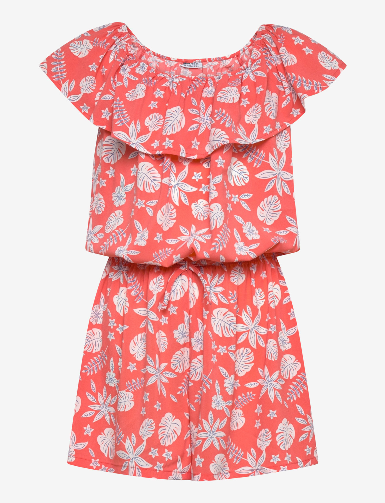 name it - NKFVINAYA SS PLAYSUIT FFFFF NOOS - pükskostüümid - fusion coral - 0