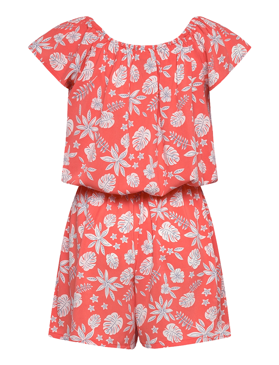 name it - NKFVINAYA SS PLAYSUIT FFFFF NOOS - jumpsuits - fusion coral - 1