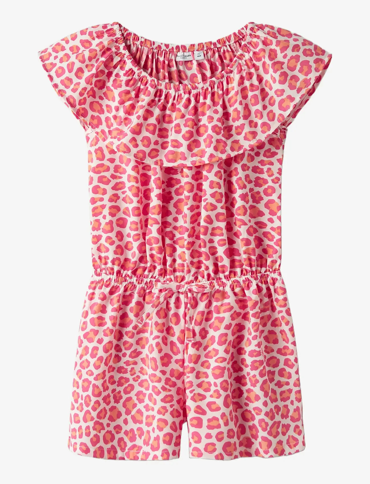 name it - NKFVINAYA SS PLAYSUIT FFFFF NOOS - buksedragter - papaya punch - 0
