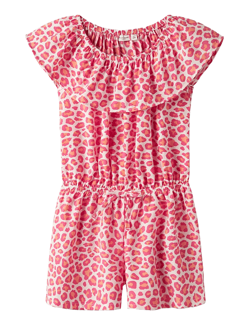 name it - NKFVINAYA SS PLAYSUIT FFFFF NOOS - buksedragter - papaya punch - 0