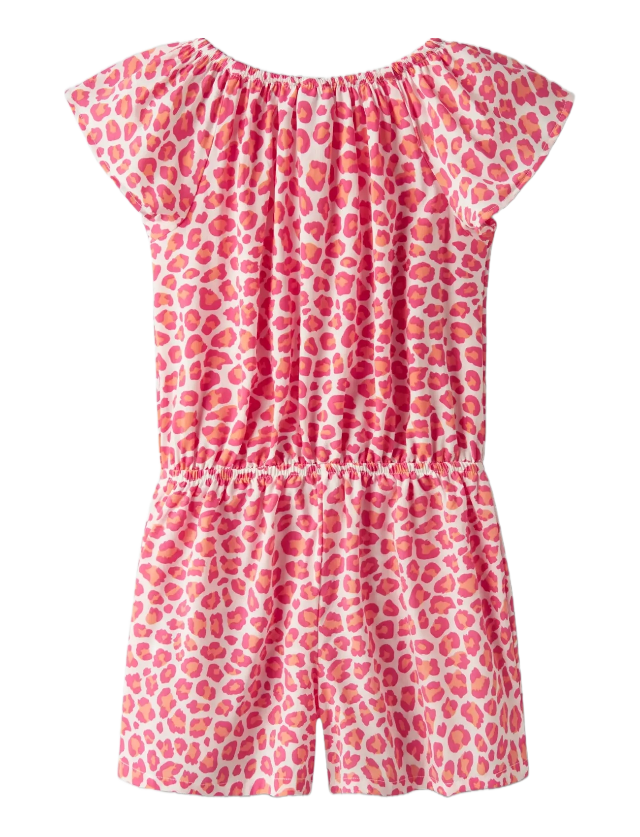 name it - NKFVINAYA SS PLAYSUIT FFFFF NOOS - byxdress - papaya punch - 1
