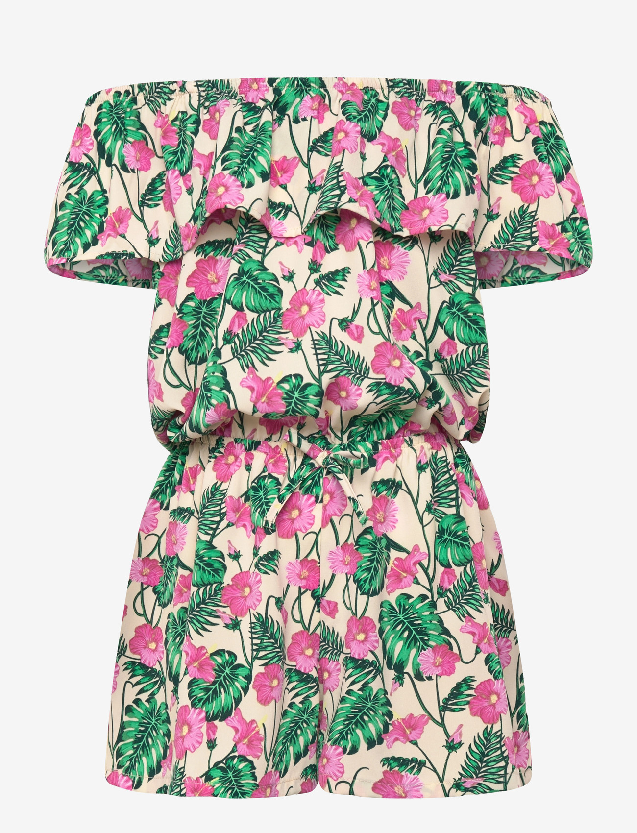name it - NKFVINAYA SS PLAYSUIT FFFFF NOOS - buksedragter - summer sand - 0