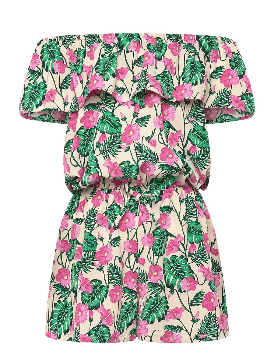 name it - NKFVINAYA SS PLAYSUIT FFFFF NOOS - jumpsuits - summer sand - 0