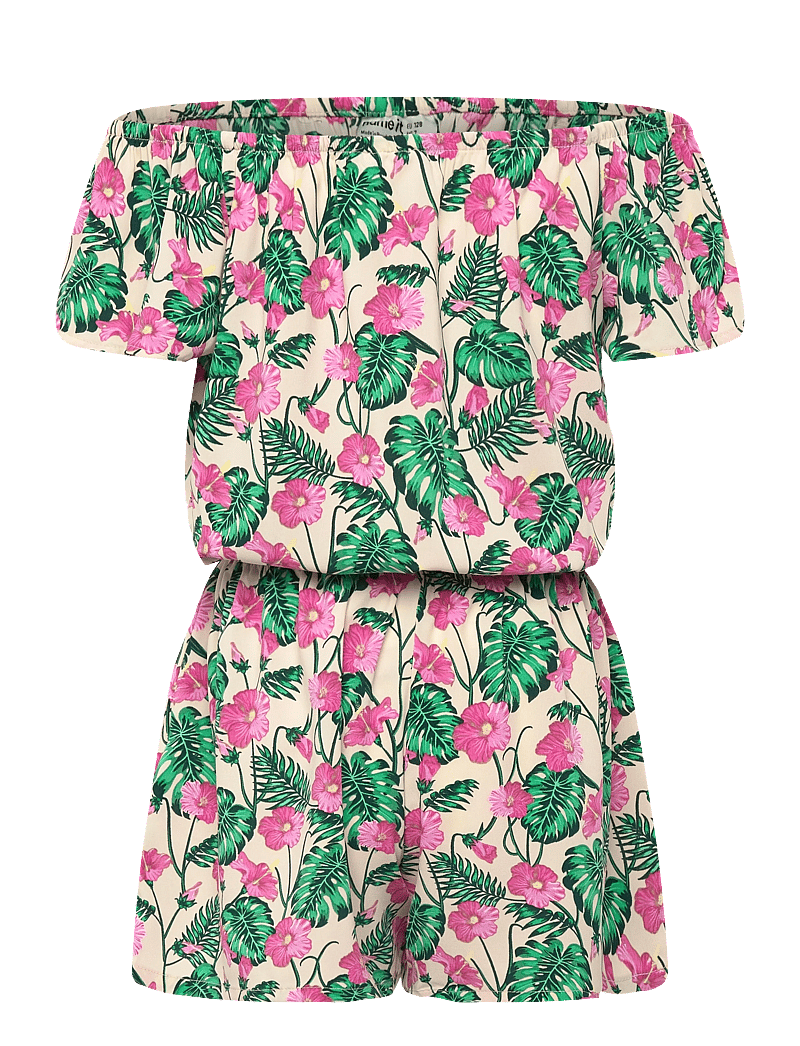 name it - NKFVINAYA SS PLAYSUIT FFFFF NOOS - buksedragter - summer sand - 1