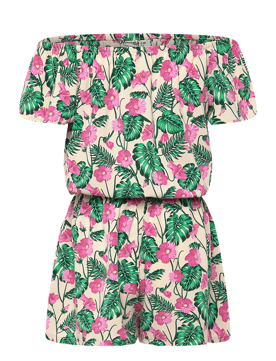 name it - NKFVINAYA SS PLAYSUIT FFFFF NOOS - jumpsuits - summer sand - 1