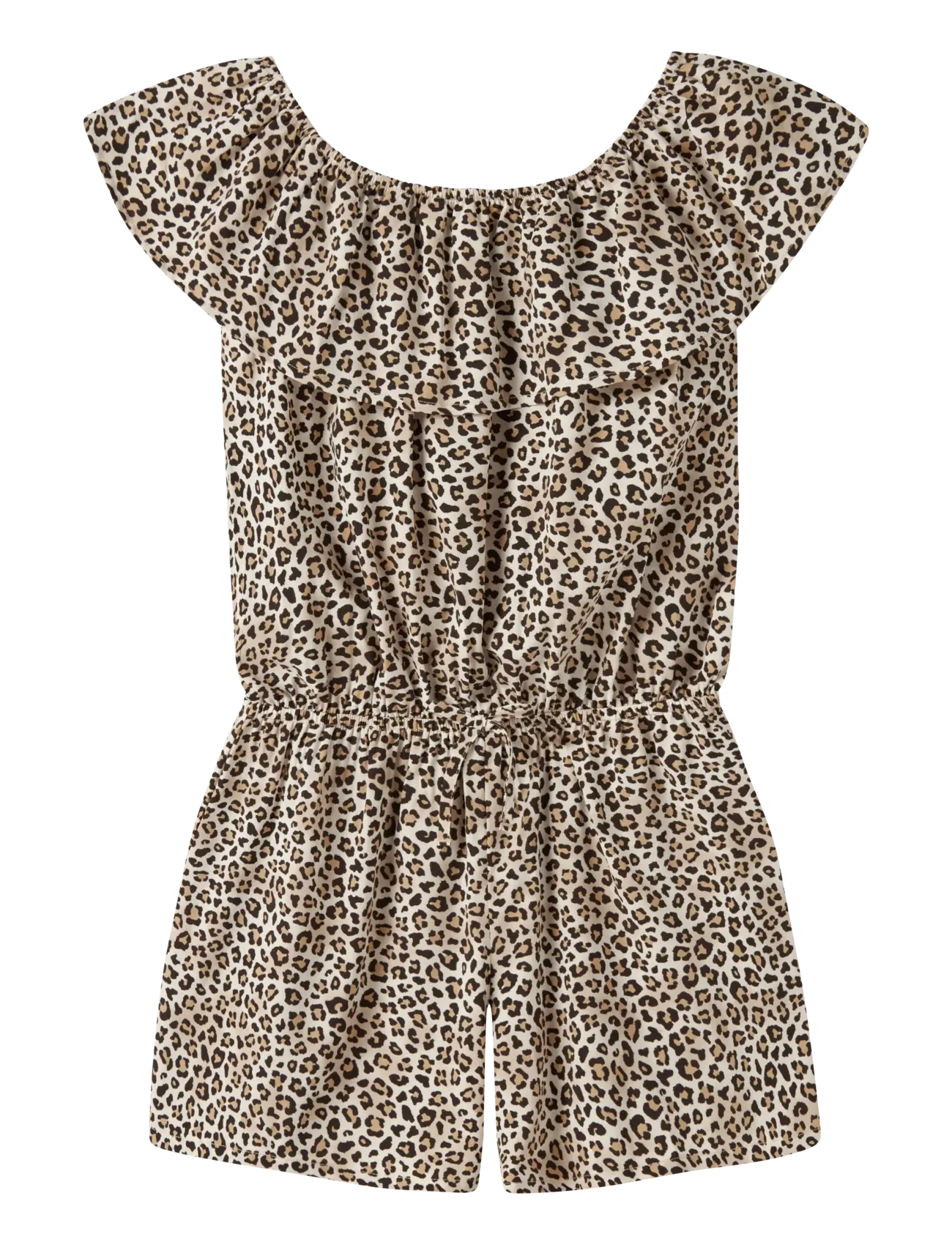 name it Nkfvinaya Ss Playsuit Fffff Noos, Børn, Flæse Playsuit, Multi/mønstret, Str: 140