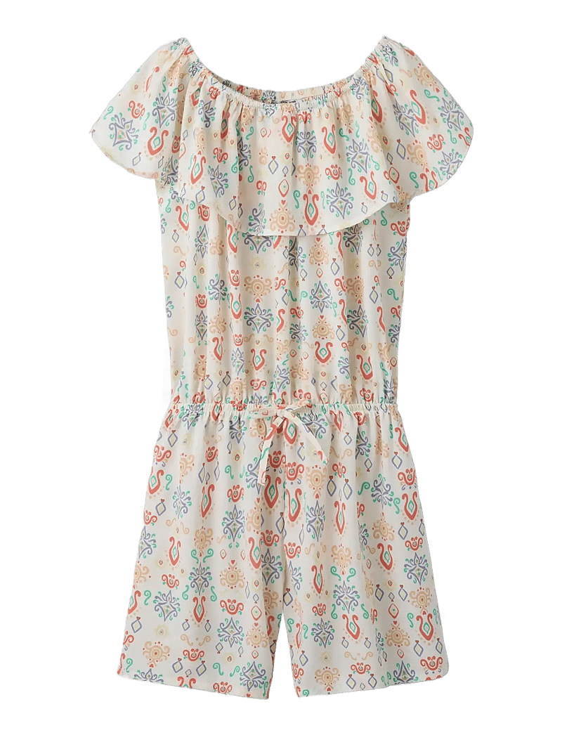 name it - NKFVINAYA SS PLAYSUIT FFFFF NOOS - buksedragter - white alyssum - 0