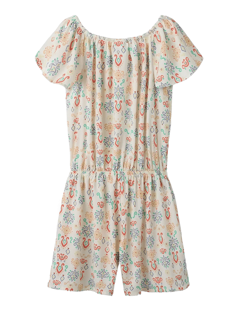 name it - NKFVINAYA SS PLAYSUIT FFFFF NOOS - buksedragter - white alyssum - 1