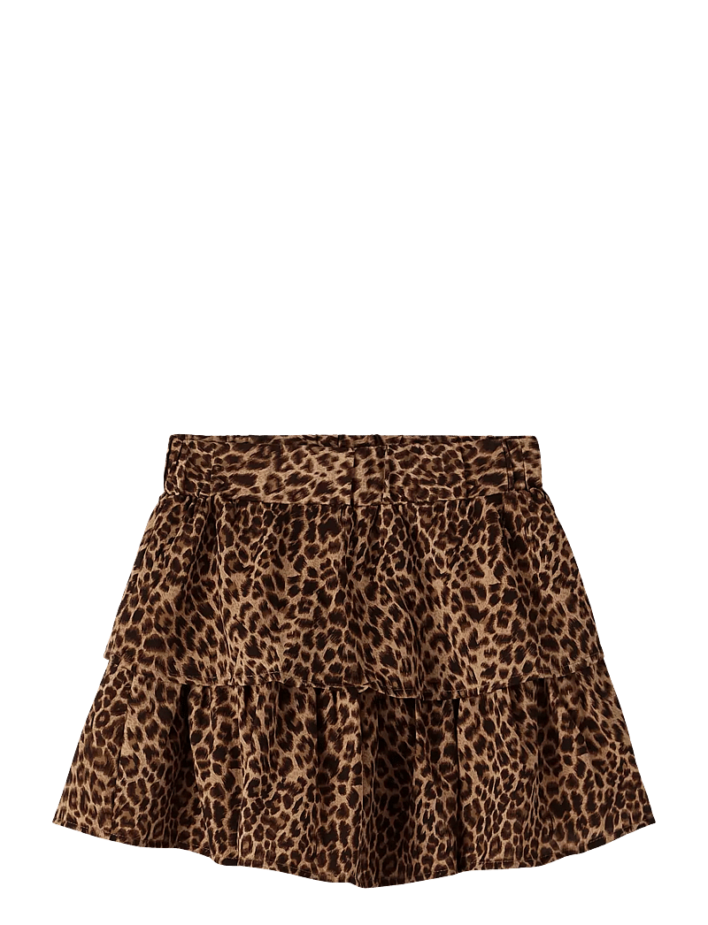 name it - NKFVINAYA SKIRT FFF NOOS - kurze röcke - black - 0