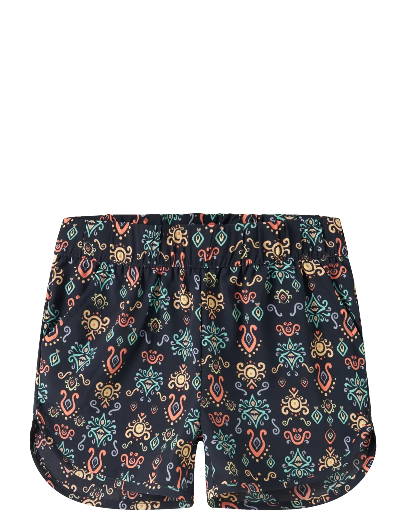 name it Nkfvinaya Shorts Ffff Noos, Børn, Blomstrede Shorts, Navy, Str: 164