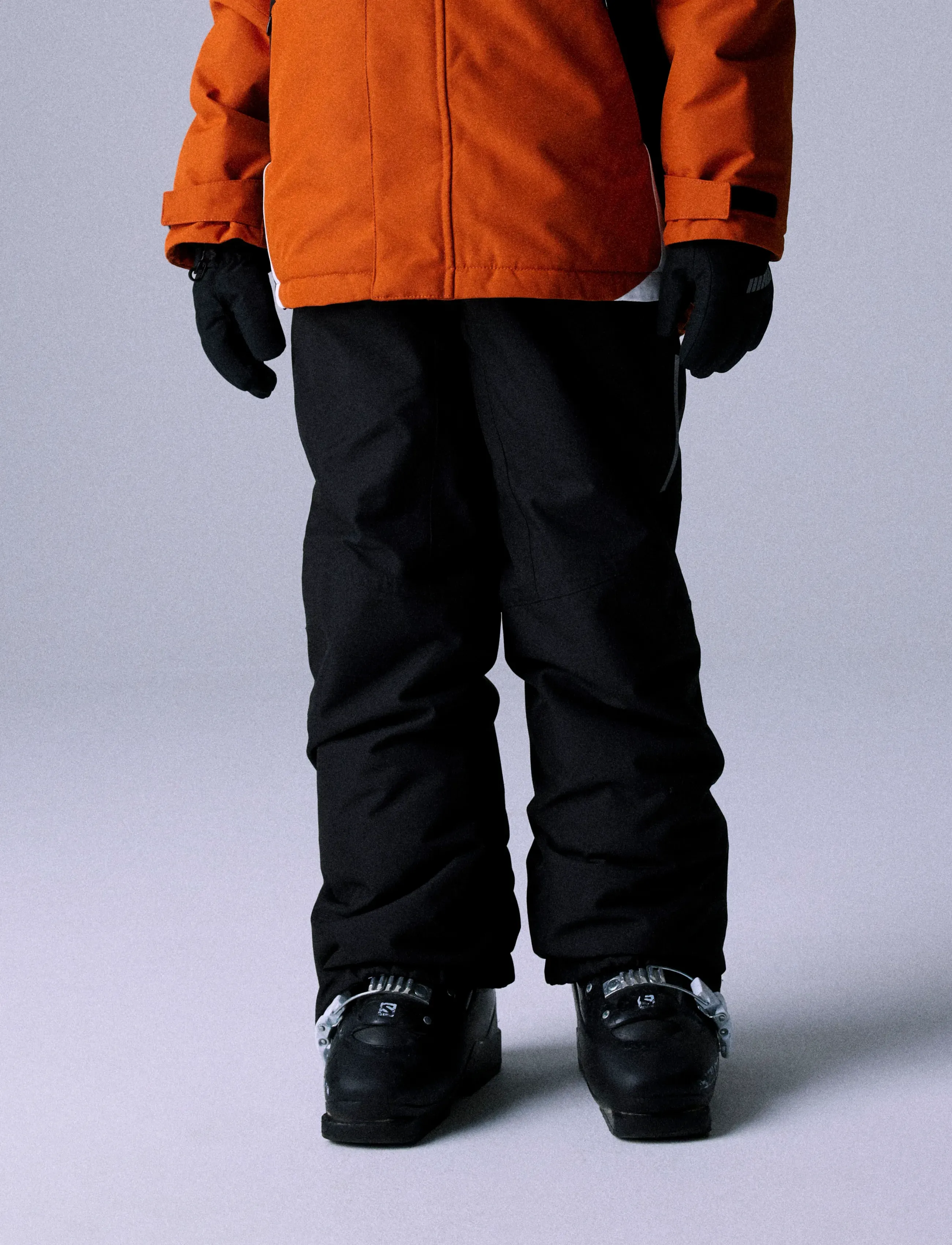 name it - NKNSNOW10 PANT SOLID 1FO NOOS - cover pants - black - 4