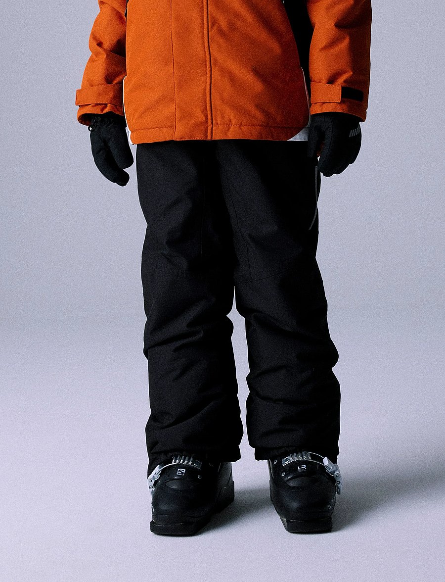 name it - NKNSNOW10 PANT SOLID 1FO NOOS - vinterbukser - black - 4