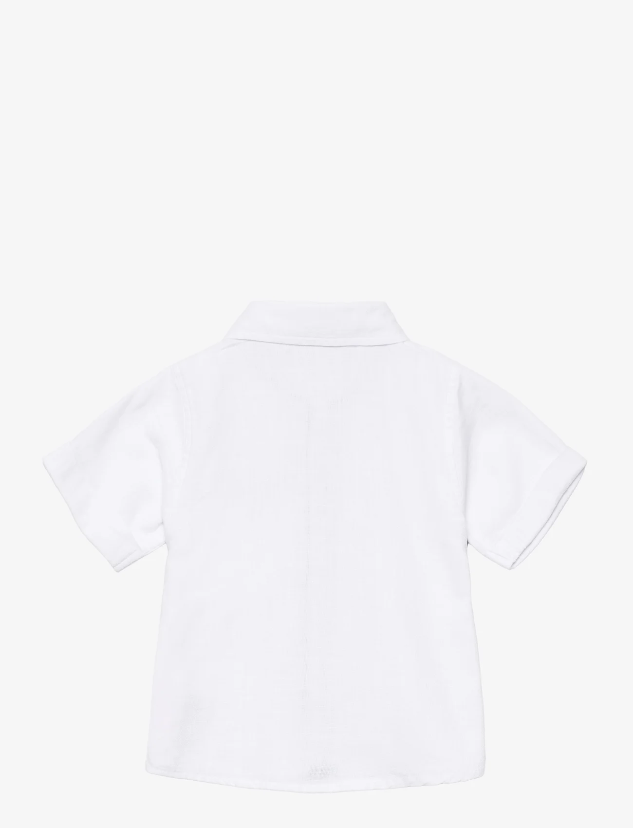 name it - NMMHOMALLE SS SHIRT - kortärmade skjortor - bright white - 1