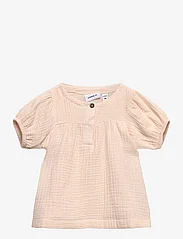 name it - NMFHINONA SS TOP - short-sleeved casual dresses - crme de pche - 0